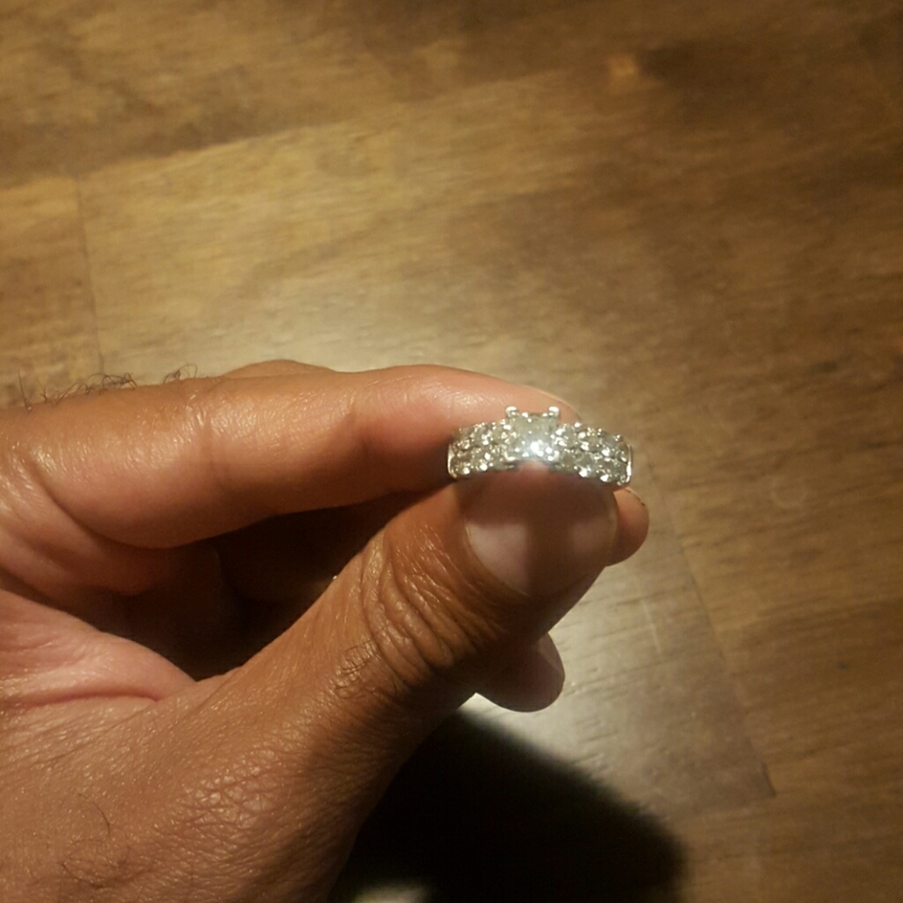 1 Carat Princess cut engagement ring from Jared